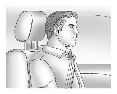 Adjust the head restraint so that the top of the restraint is at the same height