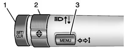 1. SET/CLR: Press to set, or press and hold to clear, the menu item displayed.