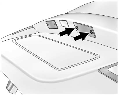 1. Remove the two screws from the license plate lamp assembly.