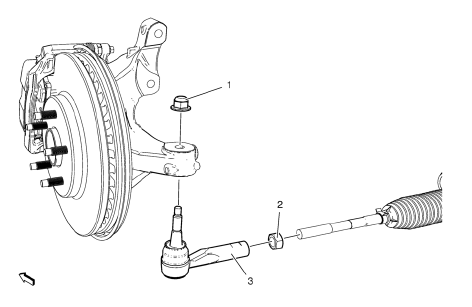 Chevrolet Cruze. Steering Linkage Outer Tie Rod Replacement