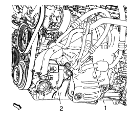 Chevrolet Cruze. Air Conditioning Compressor and Condenser Hose Replacement (1.6L LDE, LXV, and 1.8L 2H0)