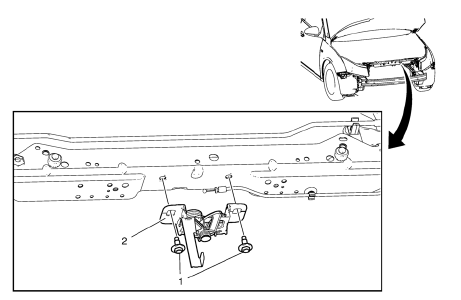 Chevrolet Cruze. Hood Primary and Secondary Latch Replacement