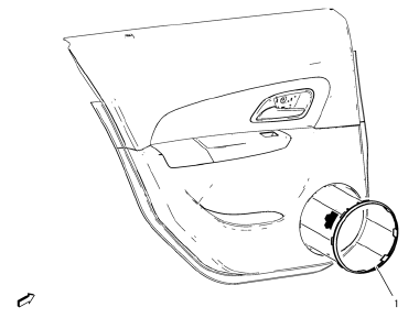 Chevrolet Cruze. Radio Rear Side Door Speaker Grille Bezel Replacement