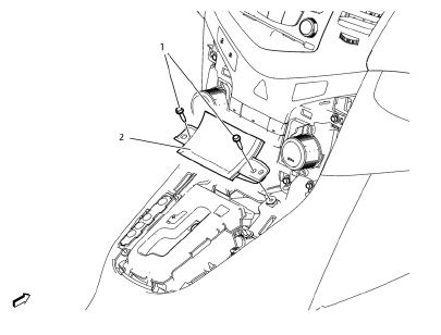 Chevrolet Cruze. Front Floor Console Storage Tray Replacement