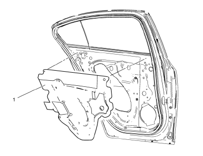 Chevrolet Cruze. Rear Side Door Water Deflector Replacement