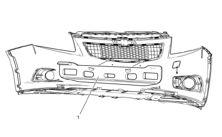 Chevrolet Cruze. Front Bumper Energy Absorber Replacement