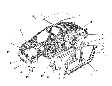 Chevrolet Cruze. Structure Identification