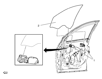 Chevrolet Cruze. Front Side Door Window Replacement