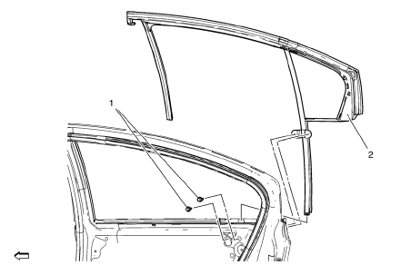 Chevrolet Cruze. Rear Side Door Stationary Window Replacement