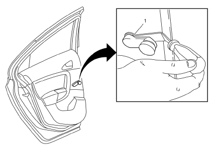 Chevrolet Cruze. Rear Side Door Window Regulator Handle Replacement