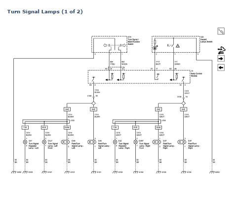 Chevrolet Cruze. Headlights/Daytime Running Lights (DRL) Schematics