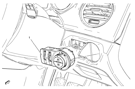 Chevrolet Cruze. Headlamp Switch Replacement (Right Hand Drive)