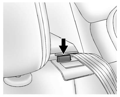A tab near the seatback lever raises when the seatback is unlocked.