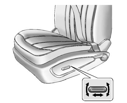 To adjust a power driver seat, if equipped: