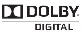 Manufactured under license from Dolby Laboratories. Dolby and the double-D symbol