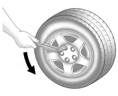 To remove the plastic covers and wheel nut caps, loosen the plastic nut caps