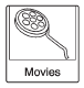 Press the Movies screen button (if equipped) to show detailed of local movie