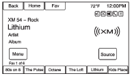 Vehicles with a valid SiriusXM satellite radio subscription can receive SiriusXM