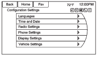 To customize which XM categories are used and displayed in the system: