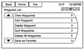 To add a waypoint: