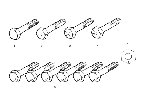 Chevrolet Cruze. Fastener Strength Identification