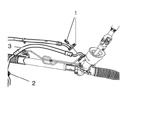 Chevrolet Cruze. Power Steering Gear Inlet Pipe/Hose Replacement