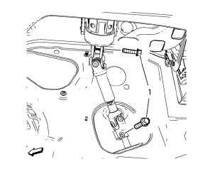 Chevrolet Cruze. Intermediate Steering Shaft Replacement