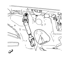 Chevrolet Cruze. Intermediate Steering Shaft Replacement