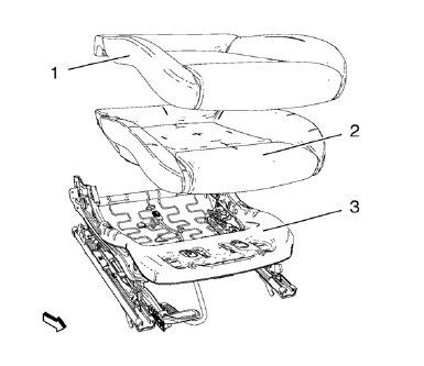 Chevrolet Cruze. Passenger Seat Frame Replacement