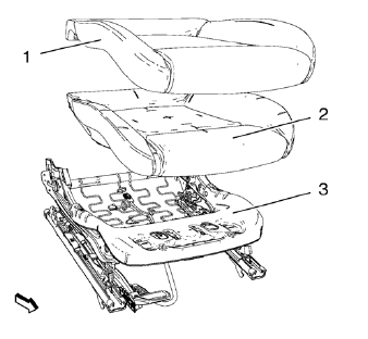 Chevrolet Cruze. Passenger Seat Frame Replacement