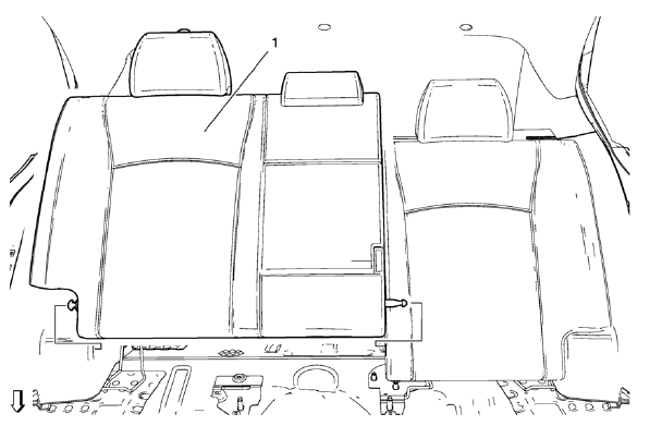 Chevrolet Cruze. Rear Seat Replacement (60 Percent Seat)