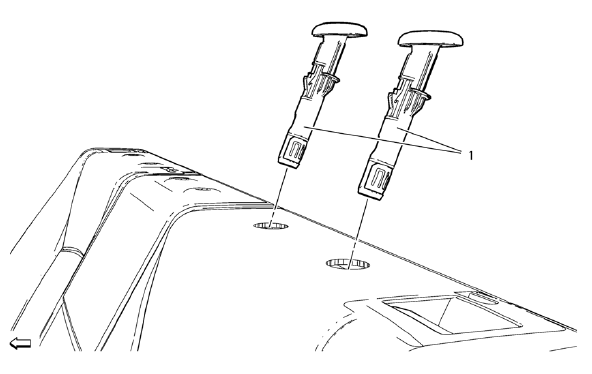 Chevrolet Cruze. Rear Seat Head Restraint Guide Replacement