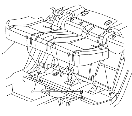 Chevrolet Cruze. Rear Seat Cushion Replacement