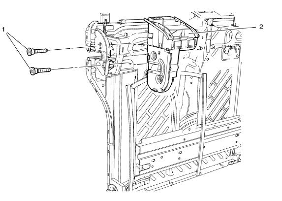 Chevrolet Cruze. Rear Seat Back Latch Replacement (60 Percent Seat)