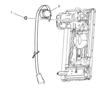 Chevrolet Cruze. Rear Seat Center Shoulder Belt Replacement