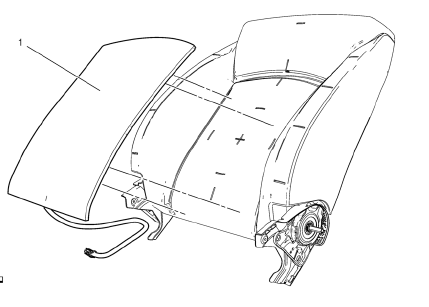 Chevrolet Cruze. Driver or Passenger Seat Back Cushion Heater Replacement