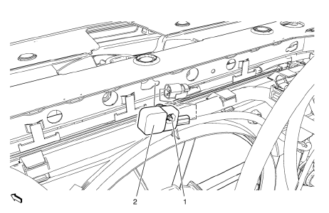 Chevrolet Cruze. Front End Inflatable Restraint Discriminating Sensor Replacement