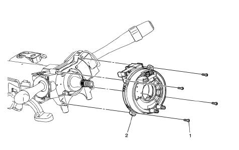 Chevrolet Cruze. Steering Wheel Inflatable Restraint Module Coil Replacement