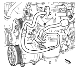 Chevrolet Cruze. Air Conditioning Compressor and Condenser Hose Replacement (1.6L LXT)