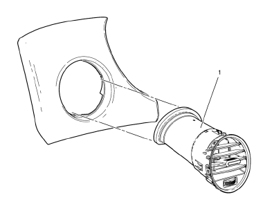 Chevrolet Cruze. Instrument Panel Outer Air Outlet Replacement - Left Side