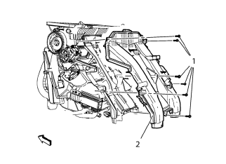 Chevrolet Cruze. Floor Air Outlet Replacement