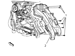 Chevrolet Cruze. Floor Air Outlet Replacement