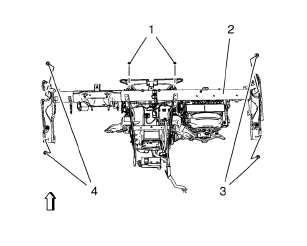 Chevrolet Cruze. Floor Air Outlet Replacement