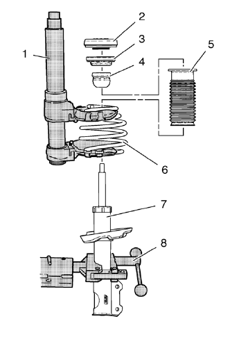 Chevrolet Cruze. Strut, Strut Component, or Spring Replacement