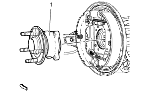 Chevrolet Cruze. Rear Wheel Bearing and Hub Replacement (Drum Brake)