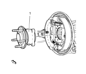 Chevrolet Cruze. Rear Wheel Bearing and Hub Replacement (Drum Brake)