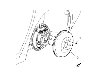 Chevrolet Cruze. Brake Drum Replacement
