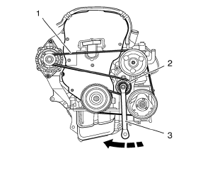 Chevrolet Cruze. Generator Air Conditioning Compressor,Power Steering Pump Belt Replacement