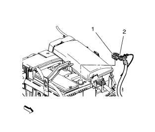 Chevrolet Cruze. Battery Negative Cable Disconnection and Reconnection