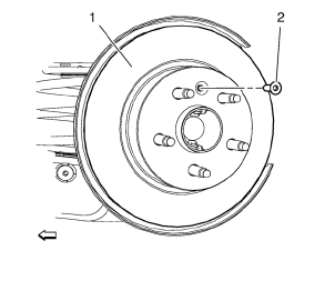 Chevrolet Cruze. Rear Brake Rotor Replacement